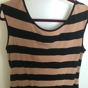 Express Striped Tank Top with Low Back